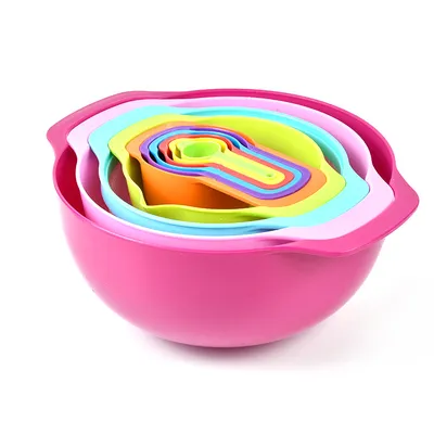 Kitchenware Rice Sieve Salad Plate Baking Ten-piece Set Measuring Cup Measuring Spoon Combination