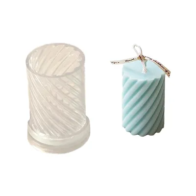 Spiral cylinder Acrylic Candle Mold Supplies