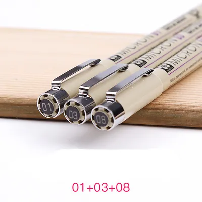 Japanese Cherry Blossom Needle Pen Hand-Painted Waterproof Hook Line Pen Architectural Design Comic Stick Drawing Pen Watercolor Drawing Line Pen