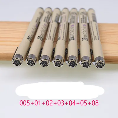 Japanese Cherry Blossom Needle Pen Hand-Painted Waterproof Hook Line Pen Architectural Design Comic Stick Drawing Pen Watercolor Drawing Line Pen