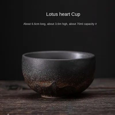 Japanese Gilding Iron Glaze Tea Cup Ceramic