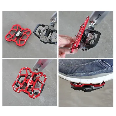 Bicycle Platform Adapter Universal Clipless To Platform Adapter Cleat Pedal For Bicycle Road Bike New