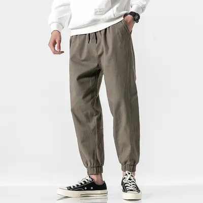 Trendy Brand Loose-fit Solid Color Sweatpants