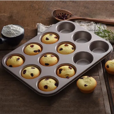 Nonstick Cake Mould 12 with Carbon Steel Baking Round Cake Mould