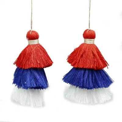 1Pcs 75mm 3 Colors Polyester Tassel Trims Cotton Silk Tassel Trim For Home Decoration Diy Sewing Curtain Accessories