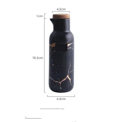 Ceramic Marbled Oil Pot, Soy Sauce Bottle, Vinegar Bottle, Restaurant Eat Dumplings, Vinegar Pot