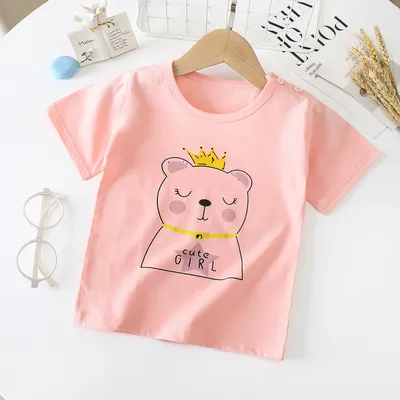 Children's Short-sleeved T-shirt cotton Baby Half-sleeved Bottoming Shirt