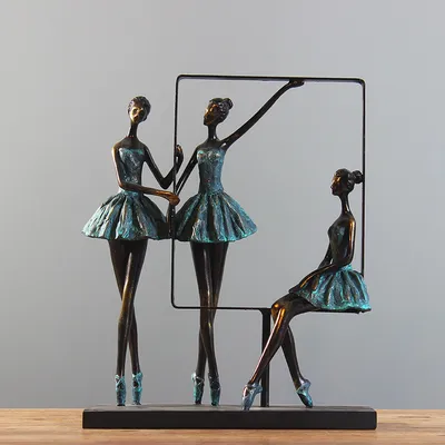 Resin Craft Ballet Girl Creative Living Room Cabinet Home Decoration Decoration