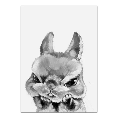 Modern Simple Black And White Animal Living Room Decoration Painting Home Bedside Bedroom Frameless Painting Custom Spray Painting Printing