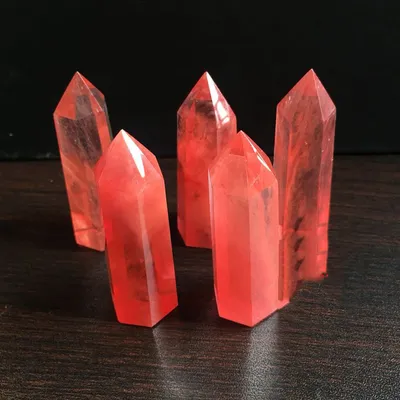Blue Smelted Stone Crystal Column Ornaments Rough Polished Crystal Column Ornaments Crystal Crafts