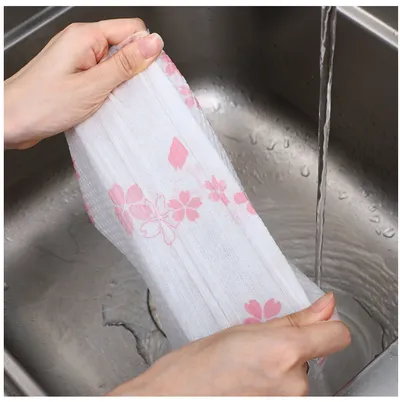 Non-fading Washable Kitchen Paper Wipe Household Disposable Dish Cloth Non-stick Oil Dish Wiping Lazy Rag