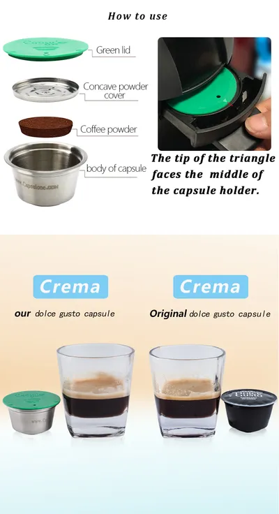 Stainless Steel Metal Capsule Box Compatible With Dolce Gusto Machine