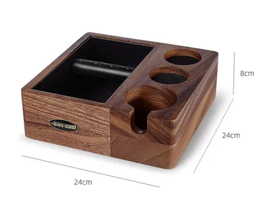 Bomber Solid Wood Slag Box Domestic Coffee Bar Slag Barrel Handle Bracket Powder Holder