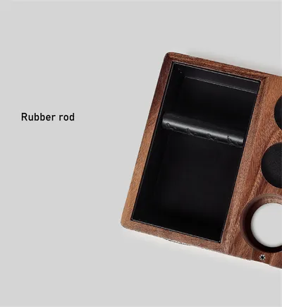 Bomber Solid Wood Slag Box Domestic Coffee Bar Slag Barrel Handle Bracket Powder Holder