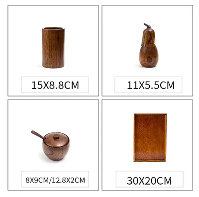 Kitchen Supplies Seasoning Bottle Wooden Seasoning Jar With Lid Seasoning Jar Kitchen Set