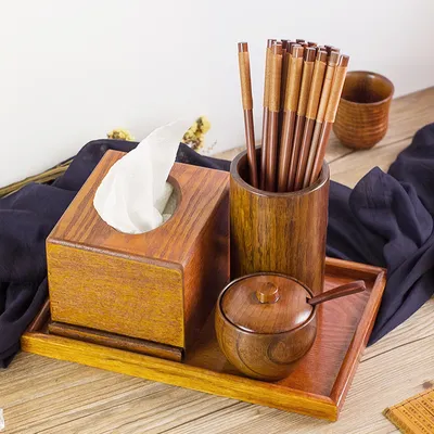 Kitchen Supplies Seasoning Bottle Wooden Seasoning Jar With Lid Seasoning Jar Kitchen Set