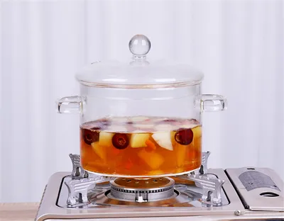 Glass Pot Stove Pot Kitchen Transparent Mini Soup Pot Stove Stove Cooking Tools Accessories