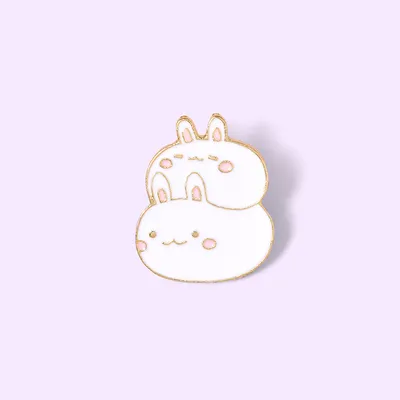 Cartoon Creative Cute Little Fat Rabbit Brooch