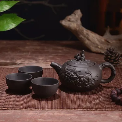 إبريق تشوني الصغير، إبريق يدوي، طقم شاي الكونغ فو، صانع شاي خزفي