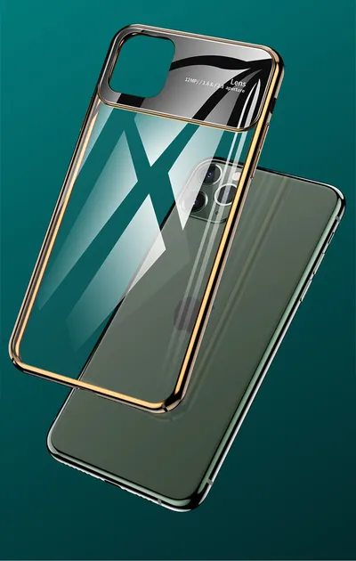 Mobile Phone Case Creative Electroplating Pc Glass Mobile Phone Case Suitable For 11 Pro Case