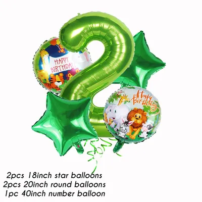 Animal birthday party decoration set balloon hinge set