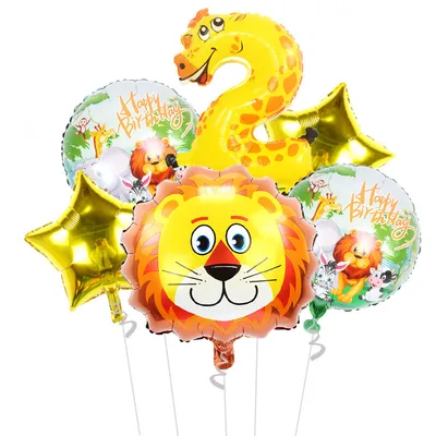 Animal birthday party decoration set balloon hinge set
