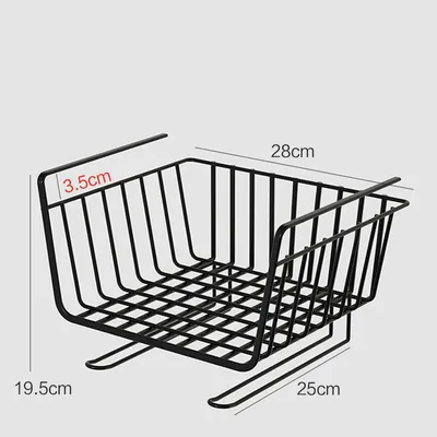 Kitchen Storage Rack Artifact Cabinet Wardrobe Layered Storage Hanging Basket