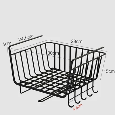 Kitchen Storage Rack Artifact Cabinet Wardrobe Layered Storage Hanging Basket