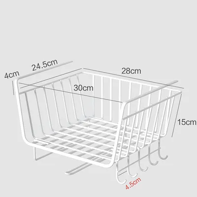 Kitchen Storage Rack Artifact Cabinet Wardrobe Layered Storage Hanging Basket