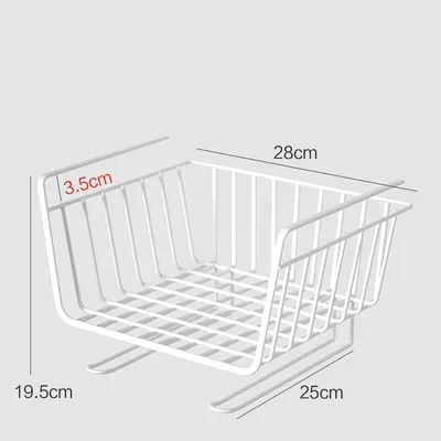 Kitchen Storage Rack Artifact Cabinet Wardrobe Layered Storage Hanging Basket