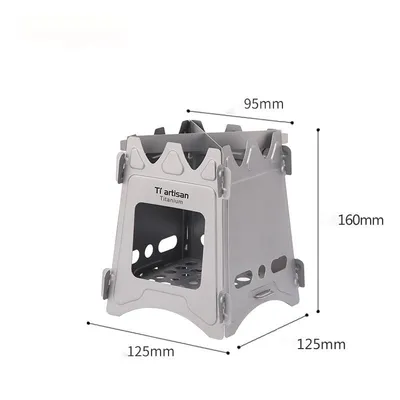 موقد Titanium Craftsman الخارجي المصنوع من التيتانيوم النقي موقد بسيط محمول