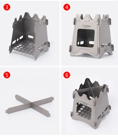 موقد Titanium Craftsman الخارجي المصنوع من التيتانيوم النقي موقد بسيط محمول