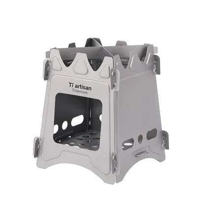 موقد Titanium Craftsman الخارجي المصنوع من التيتانيوم النقي موقد بسيط محمول