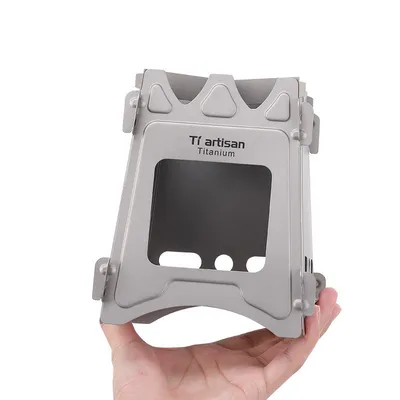 Titanium Craftsman Outdoor Pure Titanium Wood Stove Portable Simple Stove