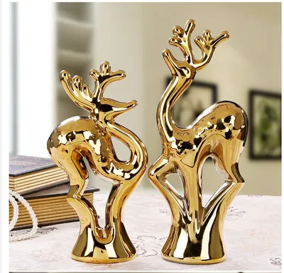 European Creative Ceramics Ornament Home Decoration Crafts TV Cabinet Office Statues