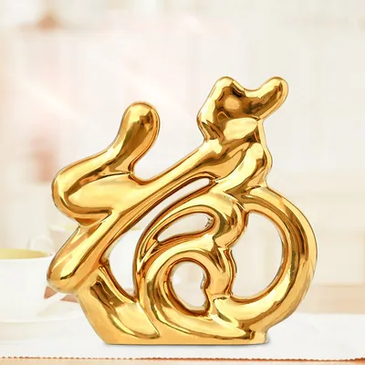 European Creative Ceramics Ornament Home Decoration Crafts TV Cabinet Office Statues