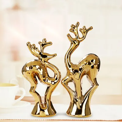 European Creative Ceramics Ornament Home Decoration Crafts TV Cabinet Office Statues