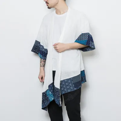Hanfu Cotton And Linen Mid-length Windbreaker Jacket