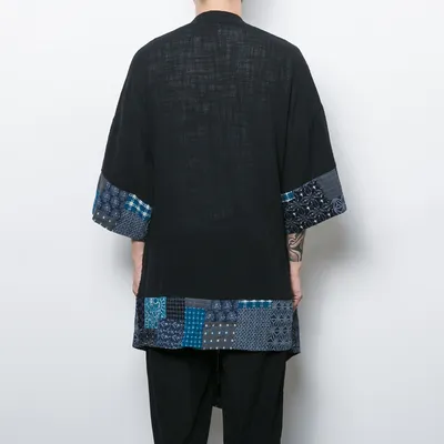 Hanfu Cotton And Linen Mid-length Windbreaker Jacket