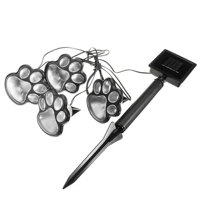 Solar Powered Animal Paw Print Lights LED Solar Lamps Garden Outdoors Lantern LED Path Decorative Lighting Lamp