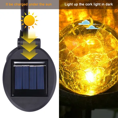 LED Solar Flame Light Metal LED Garden Light Flame Effect Lamp Waterproof Outdoor Lights Landscape Lights Solar Decorative Light