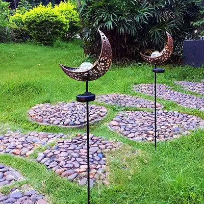 LED Solar Flame Light Metal LED Garden Light Flame Effect Lamp Waterproof Outdoor Lights Landscape Lights Solar Decorative Light