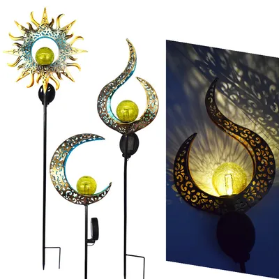 LED Solar Flame Light Metal LED Garden Light Flame Effect Lamp Waterproof Outdoor Lights Landscape Lights Solar Decorative Light