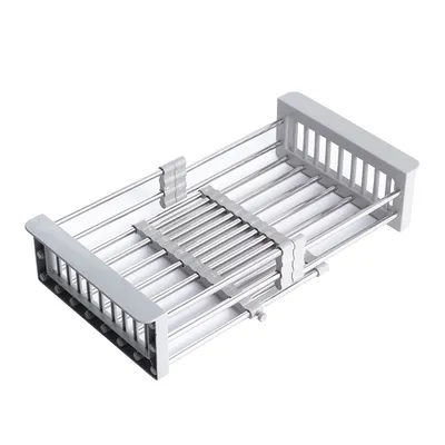 Stainless Steel Sink Drain Basket Retractable