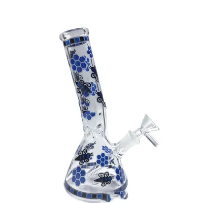 Blue Butterfly Pattern Glass Crafts Can Be Used As Decorative Ornaments