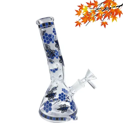 Blue Butterfly Pattern Glass Crafts Can Be Used As Decorative Ornaments