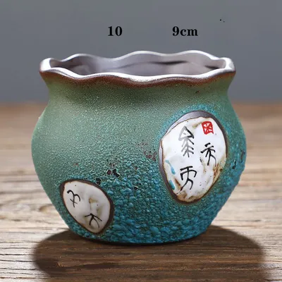 Creative Succulent Flowerpot Green Plant Vase Planter Bonsai Pot macetas Office Desktop Ornaments Ceramic Crafts Garden Art