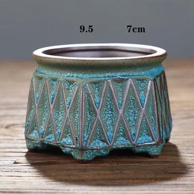 Creative Succulent Flowerpot Green Plant Vase Planter Bonsai Pot macetas Office Desktop Ornaments Ceramic Crafts Garden Art