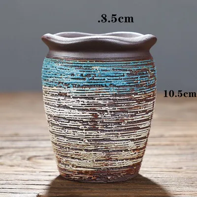Creative Succulent Flowerpot Green Plant Vase Planter Bonsai Pot macetas Office Desktop Ornaments Ceramic Crafts Garden Art