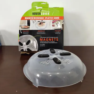 Microwave Multifunctional Splash-Proof Cover, Safety Magnet, Plastic Hovering Cover, Tv Heating Cover